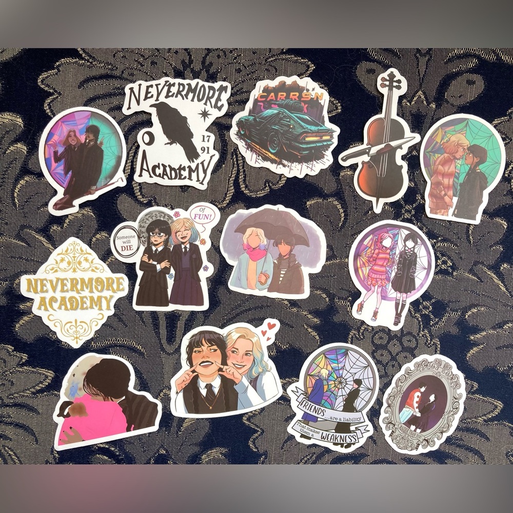 🎻13! Wednesday Addams Stickers